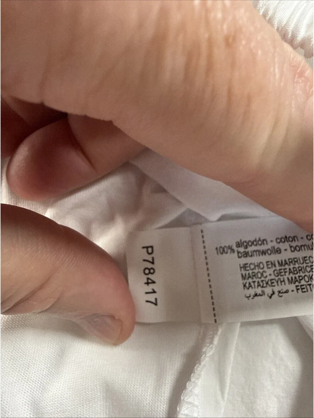 ZARA Womens Ballon Sleeve Crop Top Blouse White SZ Large New With Tag Pre Owned